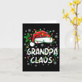 Großpa Santa Claus Weihnachtsfeiertag Crew Ma Karte (Gelbe Blume)