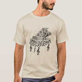 Großpiano, Chopin, Musiknote, Musiksymbole T-Shirt