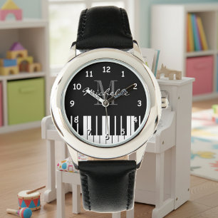 Großpiantasten Kinder mit individueller Monografie Armbanduhr