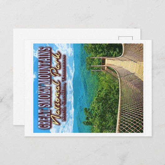 GROSSRAUCHBERGE NATIONALPARK - NC - TN POSTKARTE (Vorne/Hinten)
