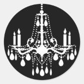 Großraumaufkleber (schwarz) runder aufkleber (Vorderseite)