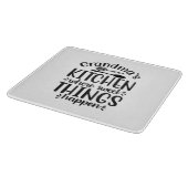 Großraumküche, wo süße Dinge passieren Schneidebrett (Ecke)