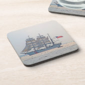 Großschiff, Clipper Schiff, Segel, US-Küstenwache Untersetzer (Linke Seite)