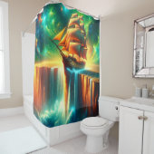 Großschiff Fantasy Design Duschvorhang (Beispiel)