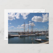 Großschiff im Hafen von Varna Postkarte (Vorne/Hinten)