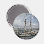 Großschiff in Halifax Magnet (Vorderseite/Rückseite)