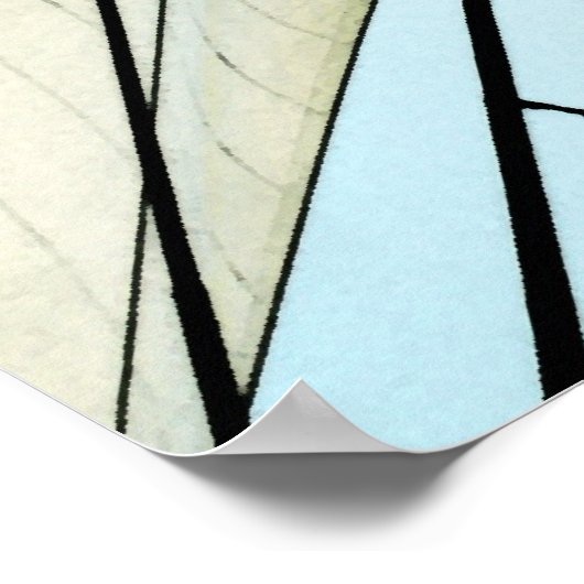 Großschiff Mast & Segel Poster (Ecke)