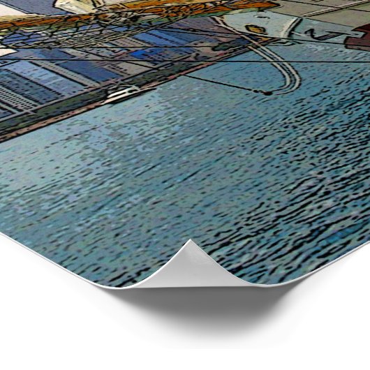 Großschiff Poster (Ecke)