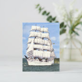 Großschiff, quadratischer Rigger, Postkarte (Stehend Vorderseite)