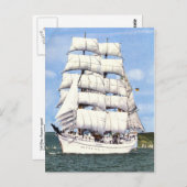 Großschiff, quadratischer Rigger, Postkarte (Vorne/Hinten)