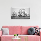 Großschiff schwarz-weiß leinwanddruck (Insitu (Wohnzimmer))