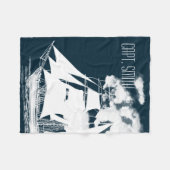 Großschiff und Wolken Fleecedecke (Vorderseite (Horizontal))