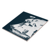 Großschiff und Wolken Fliese (Seite)