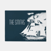 Großschiff und Wolken Fußmatte (Vorderseite)