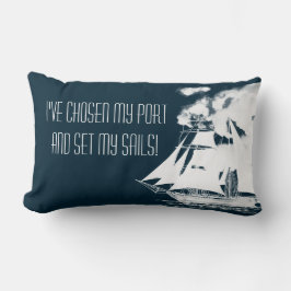 Großschiff und Wolken Lendenkissen