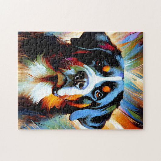 Großschweizer Hund Akrylprint Puzzle (Horizontal)