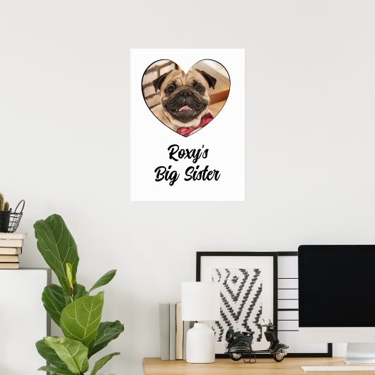 Großschwester-Foto Poster (Heimbüro)