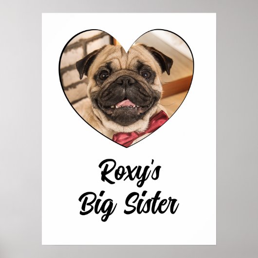 Großschwester-Foto Poster (Vorne)