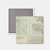 Großstadt Fowler, Benton Co Magnet (Vorderseite/Rückseite)