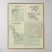 Großstadt Fowler, Benton Co Poster (Vorne)