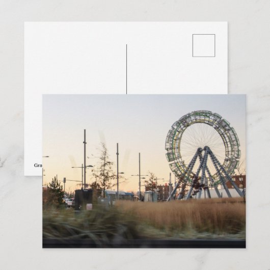 Großstadt Postkarte (Vorne/Hinten)