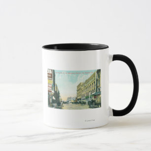 Großstadtszene in Los Angeles Street Tasse