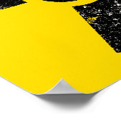 Großstrahlungssymbol Poster (Ecke)