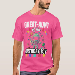 Großtante des Geburtstagsjungen-Astronauten-Weltra T-Shirt