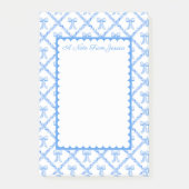 Großtausendjährige Bows Anpassbare Notepad Post-it Klebezettel (Vorderseite)