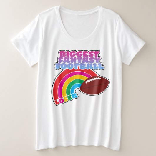 Größte Fantasy Football Loser Strafe Große Größe T-Shirt (Design vorne)