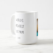 Größte Katzenmutter der Welt - Frohen Muttertag Kaffeetasse (Vorderseite Links)