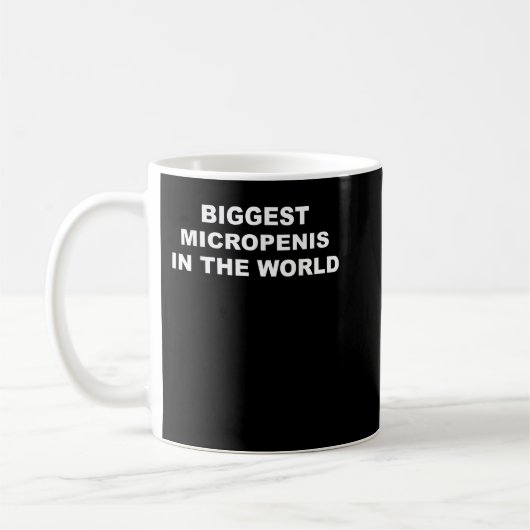 Größte Mikropenis der Welt Kaffeetasse (Links)