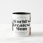 Größte Mutter der Welt 6 Foto-Collage Tasse (Zentrum)