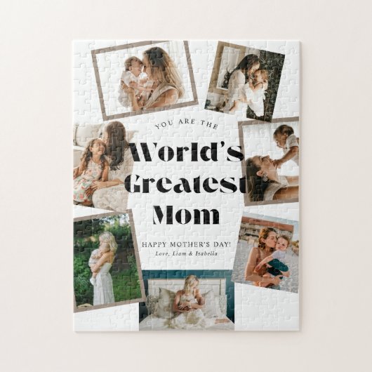 Größte Mutter der Welt 7 Foto-Collage Puzzle (Vertikal)