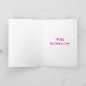 Größte Mutter Rosa Hut Muttertag Karte (Innenseite)