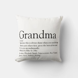 Größte Oma Großmutter Definition Foto Kissen