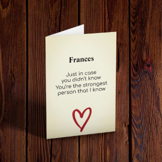 Größte Person, die ich kenne, benutzerdefinierbare Karte