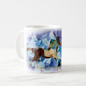 GRÖSSTE PFERDELIEBE PINTO HORSE LAUFEND KAFFEETASSE (Vorderseite Links)