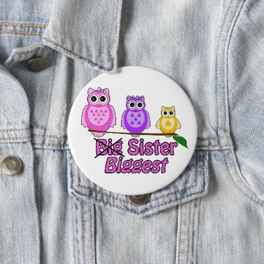 Größte Schwester-Button Button (Beispiel)
