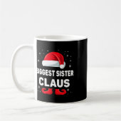 Größte Schwester Claus Weihnachts-Matching Familie Kaffeetasse (Links)