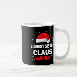 Größte Schwester Claus Weihnachts-Matching Familie Kaffeetasse