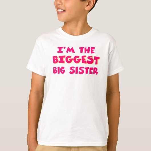 größte Schwester T-Shirt (Vorderseite)