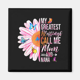 Größte Segnungen nennen Mama und Nana glücklicher Magnet