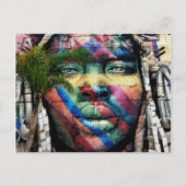 Größte Street Mural (Brasilien) Postkarte (Vorderseite)