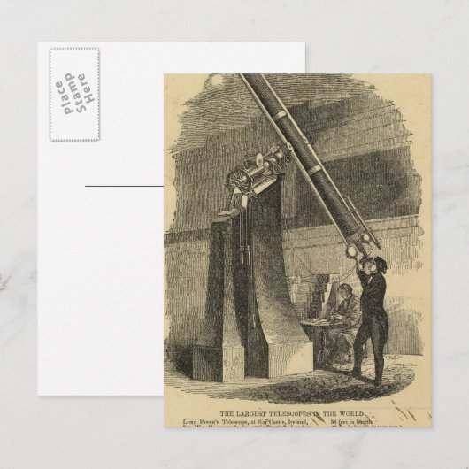 Größte Teleskope Postkarte (Vorne/Hinten)