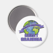 Größte Urgroßmutter der Welt Magnet (Vorderseite/Rückseite)