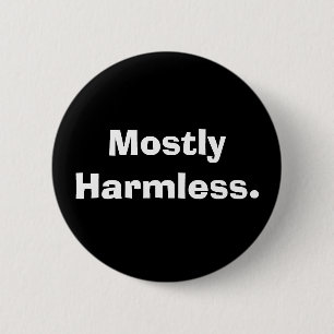Größtenteils harmloser Knopf Button