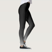 Größtenteils Schwarzes zu grauer Ombre Steigung Leggings (Rechts)