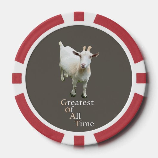 Größter aller Zeiten Ziege Pokerchips (Vorderseite)