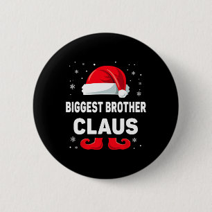 Größter Bruder Claus Weihnachts-Matching Familie G Button